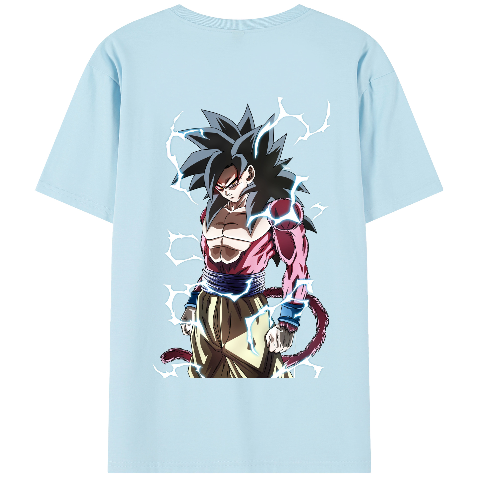 （画像用） ドラゴンボール 孫悟空（そん ごくう）Son Goku カカロット DRAGON BALL Kakarotto 綿100％半袖Tシャツ（背面プリント）